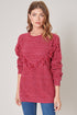 Sonoma Oversized  Openwork Fringe Sweater